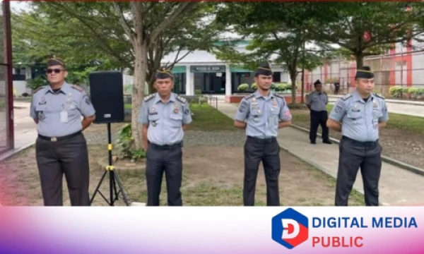 Implementasi Cinta Tanah Air, Lapas Pemuda Langkat Gelar Upacara Kesadaran Berbangsa - Digital Media Public